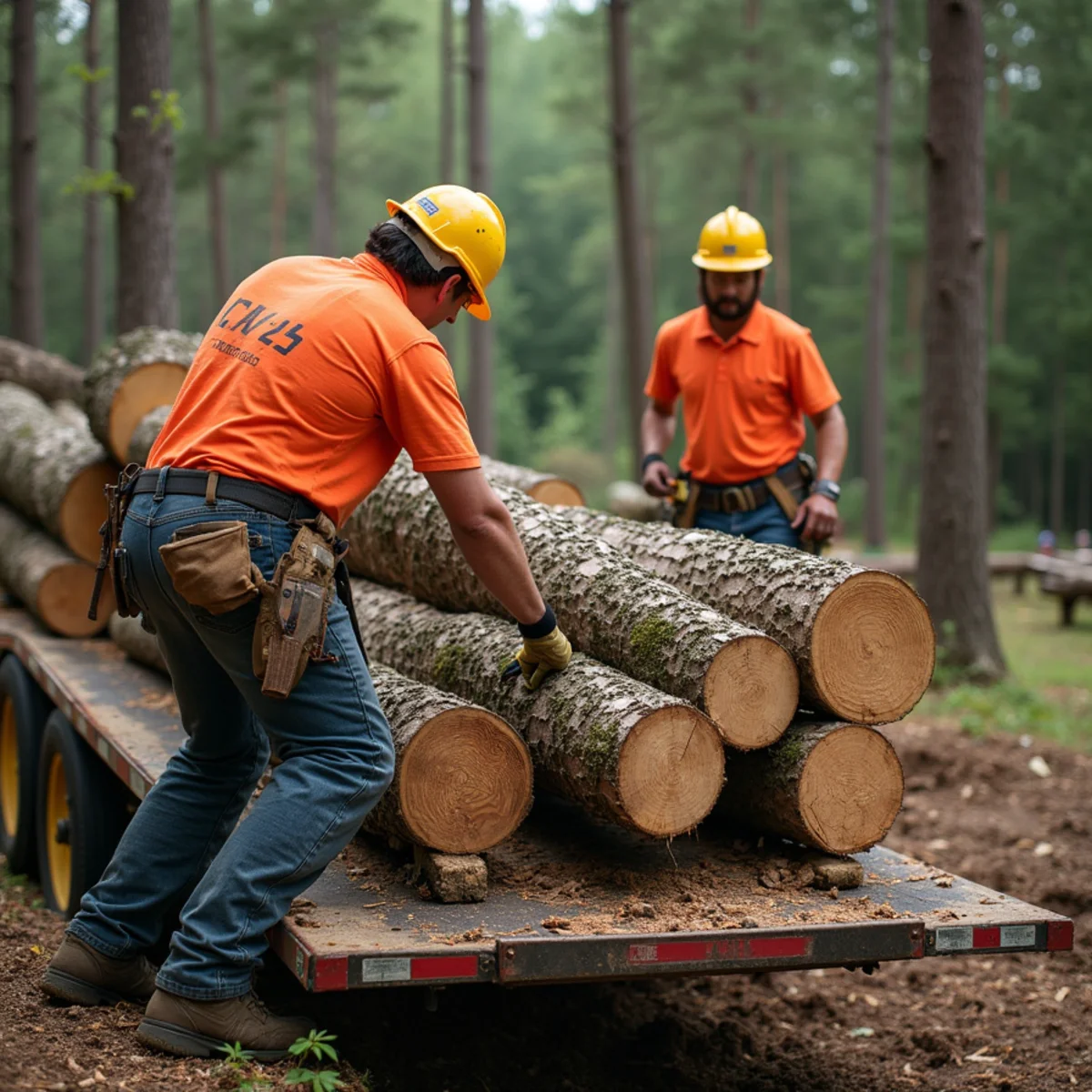 Joe's Tree Care crew executing professional tree service in Salisbury NC