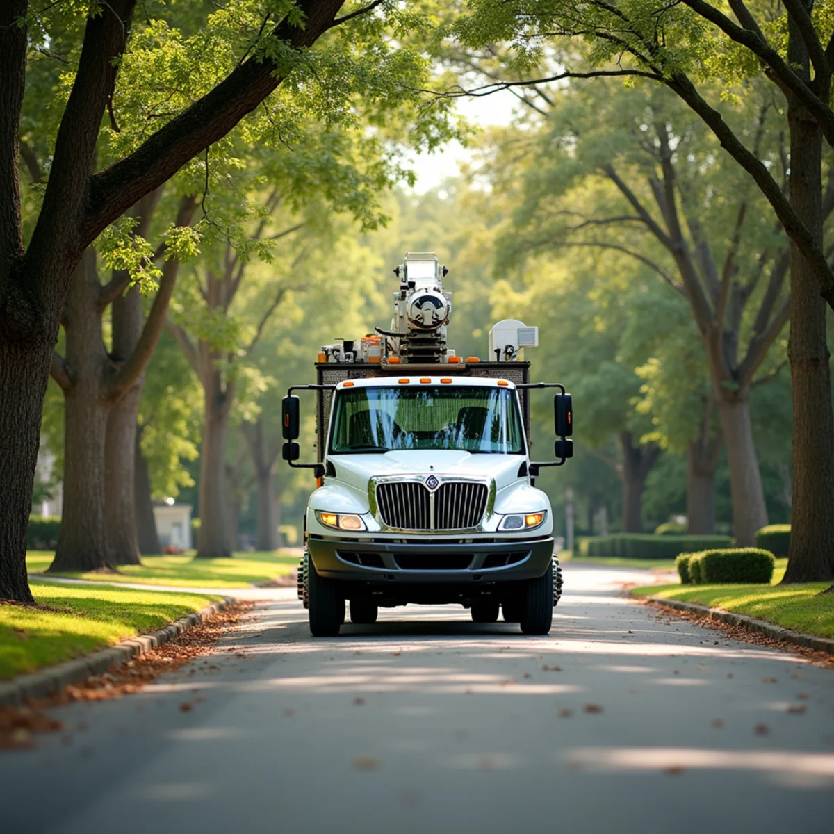 Joe's Tree Care service truck and arborist crew in Kannapolis, NC